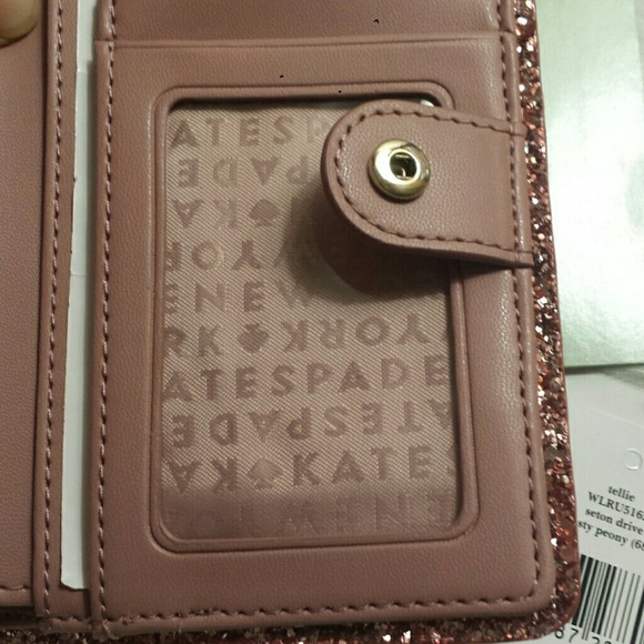 Kate Spade Tellie Seton Drive Glitter Pink Wallet - Picture 6 of 8